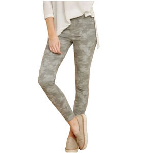 Spanx Leggings Size Large Womens Gray Jean-ish Ankle Stone Wash Camo Stretch